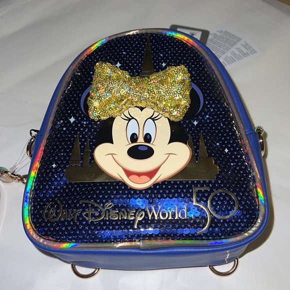 Disney Minnie Mouse Sequined CrossbodyBag 50th Anniversary - Picture 5 of 16